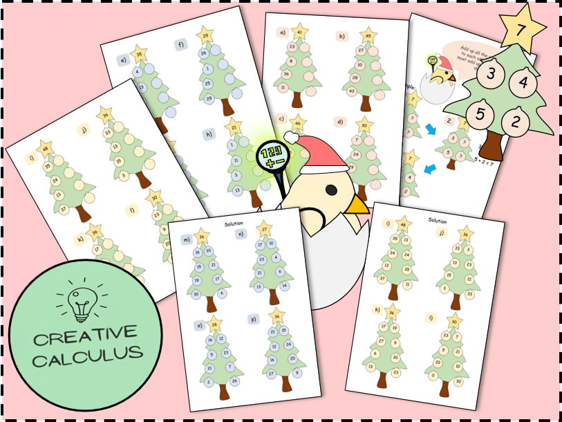 Number houses: Christmas - Number range: 50