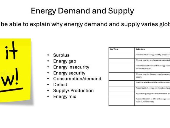L18 Energy Demand and Supply - Edexcel iGCSE Geography