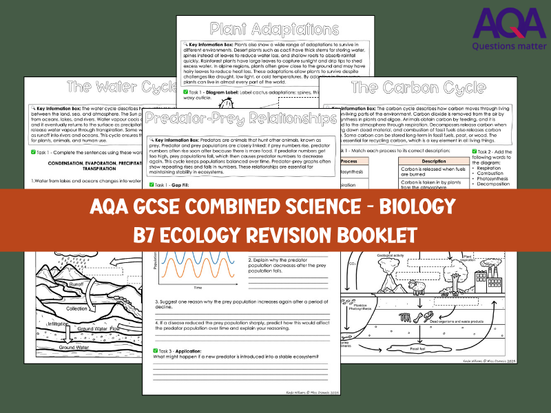 B7 Ecology AQA GCSE Revision & Retrieval Booklet