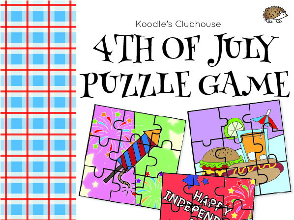 4th of July puzzle game