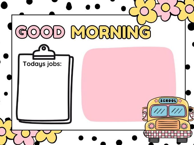 Morning Meeting | Spotty Pastel Design