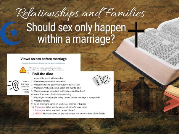 GCSE RE AQA – Is Sex Before Marriage Wrong? (R+F Lesson + Exam Practice)