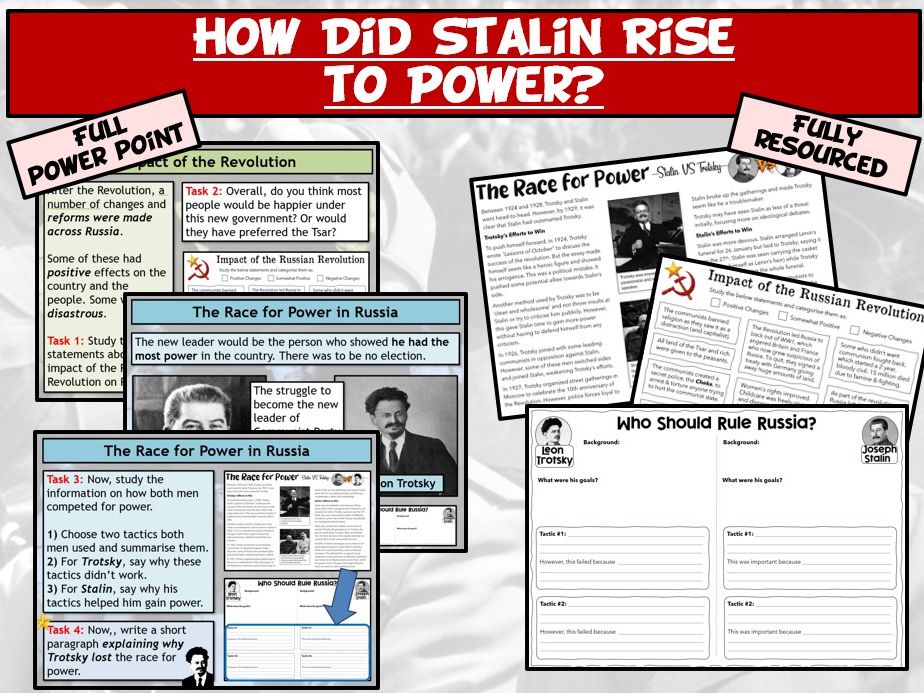 Dictators L3 - How Did Stalin Rise to Power?