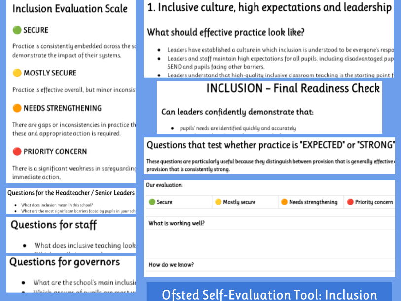 Ofsted Readiness Toolkit - Inclusion (September 2026)