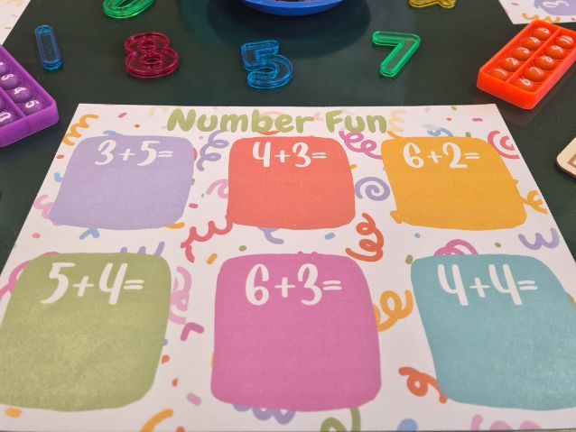 Addition and subtraction sheet