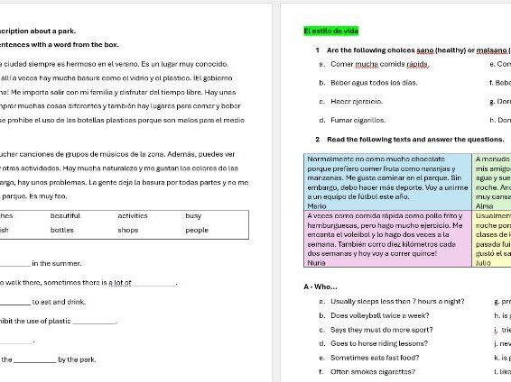 Year 9 / KS3 revision resource