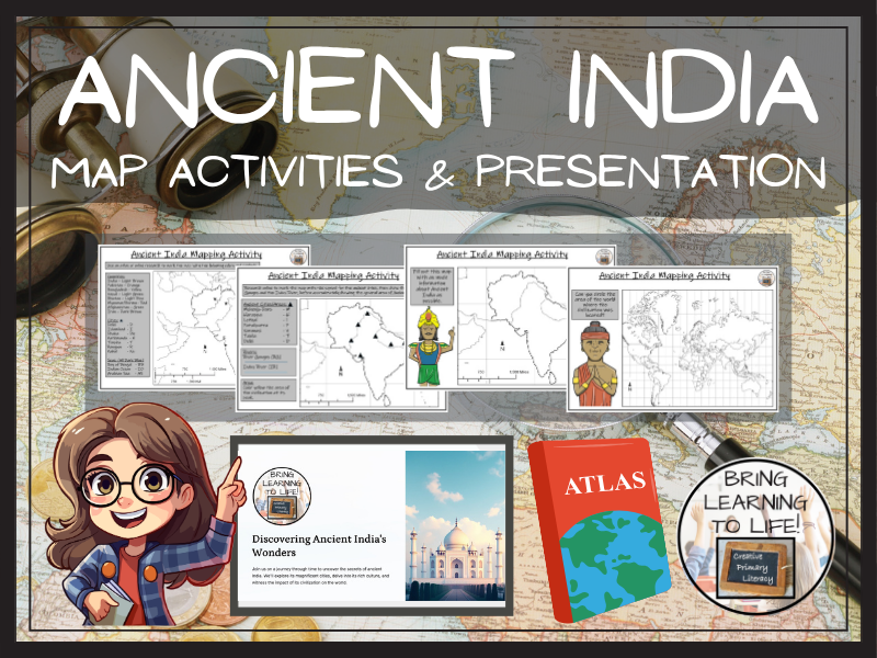 Ancient India Map Activities and Presentation