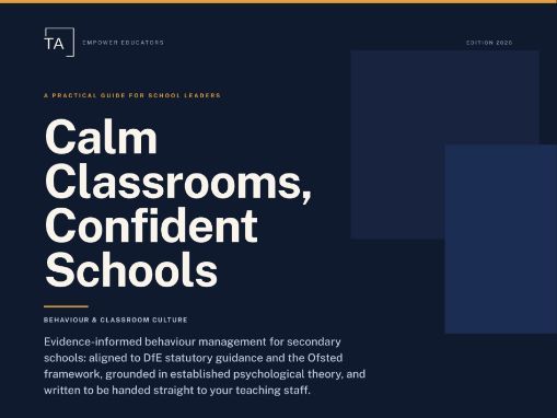 Behaviour Management Handbook for Schools
