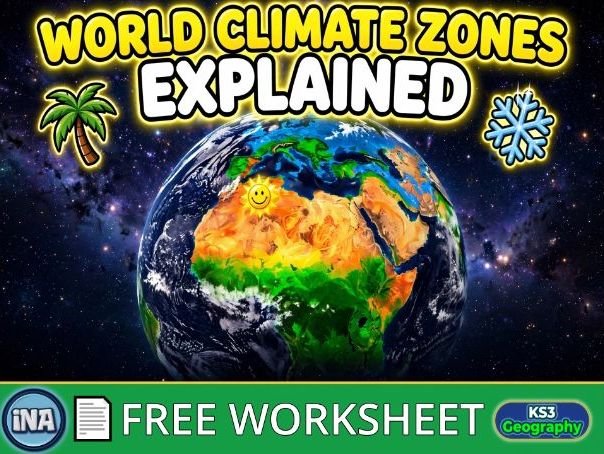 World Climate Zones - FREE KS3 Geography Worksheet