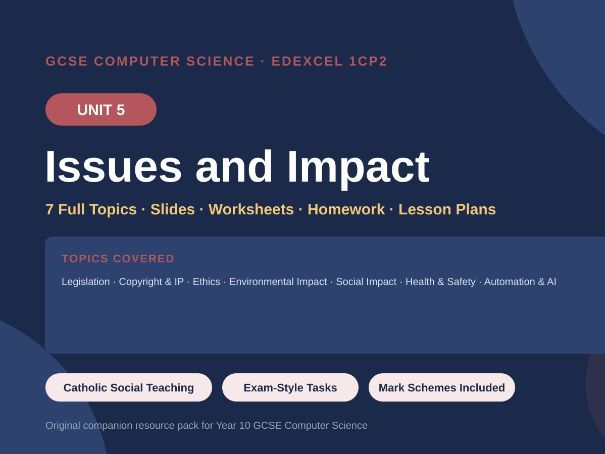 GCSE Computer Science Edexcel Unit 5