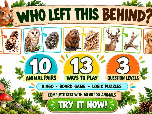 An Educational Game About Animals, Tracks, and Unusual Clues