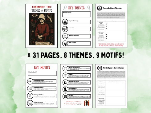 A-Level English Literature - Handmaid's Tale Themes and Motifs Revision Booklet