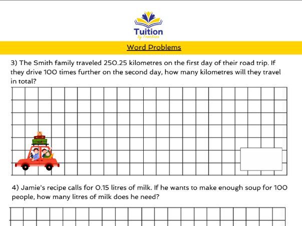 9. 11+ Maths- Multiplication & Division by 10, 100, 1,000 (including decimals).
