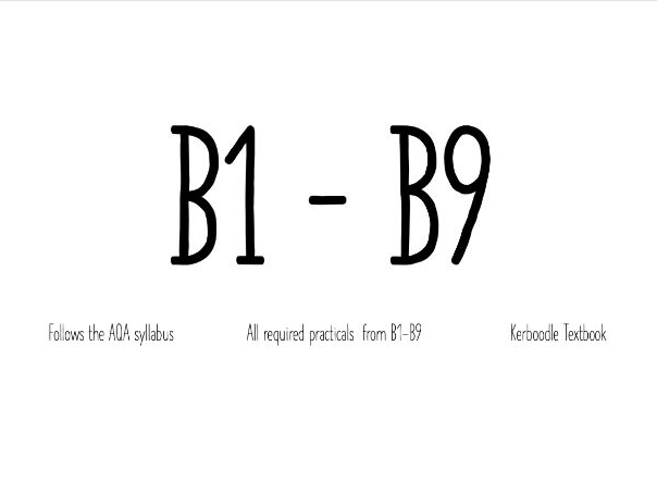 AQA Biology Syllabus B1-9 Powerpoints