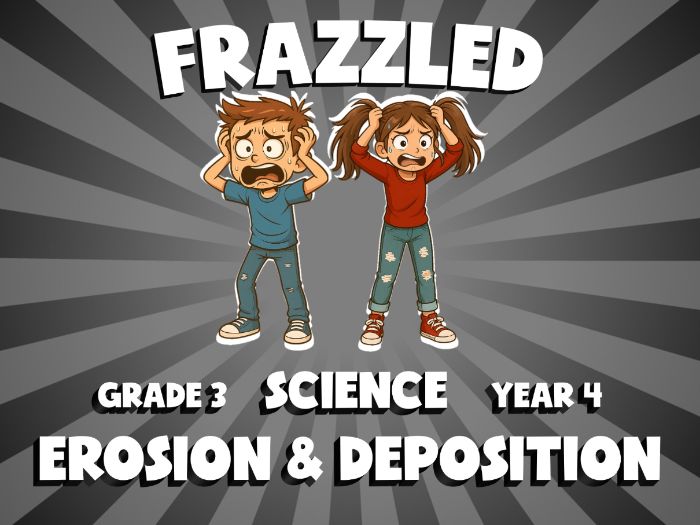 Erosion & Deposition FRAZZLED Science Game | No-Prep Year 4 Review Activity