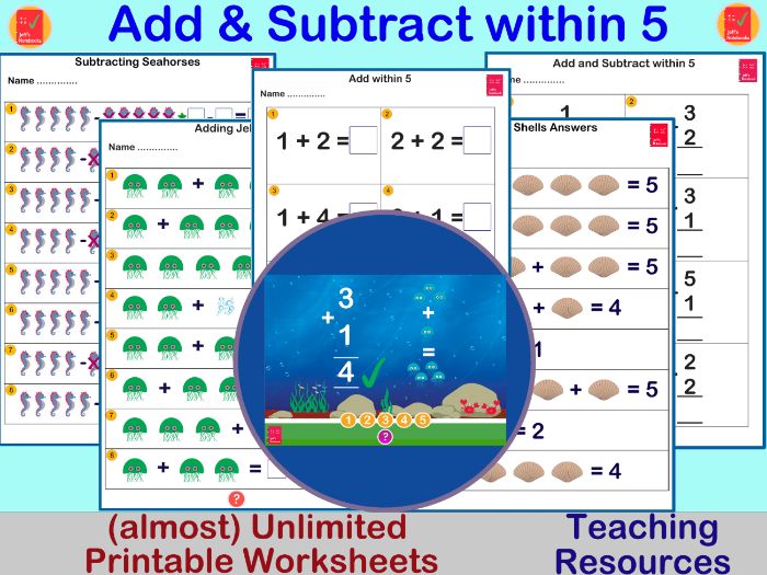 Add and Subtract within 5