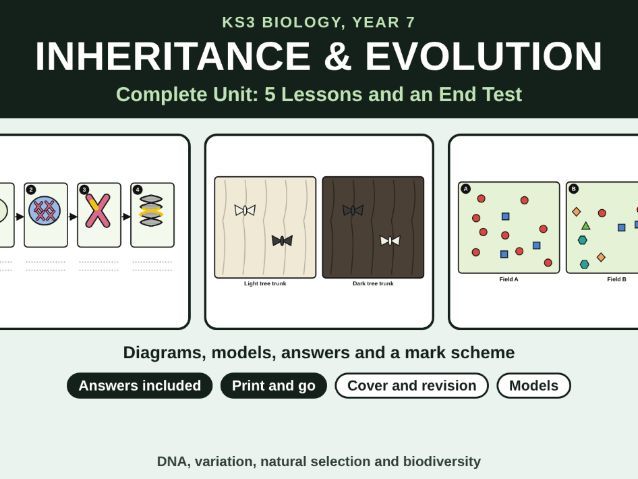KS3 Biology Inheritance and Evolution Bundle