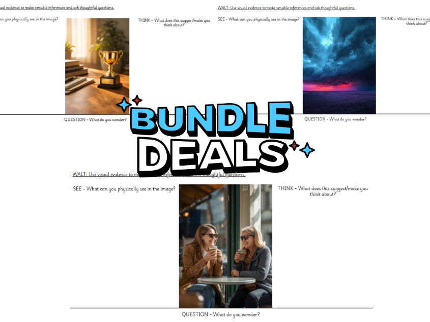 Visual Inference Photo Prompts Bundle | KS2–KS4 | People, Places & Objects