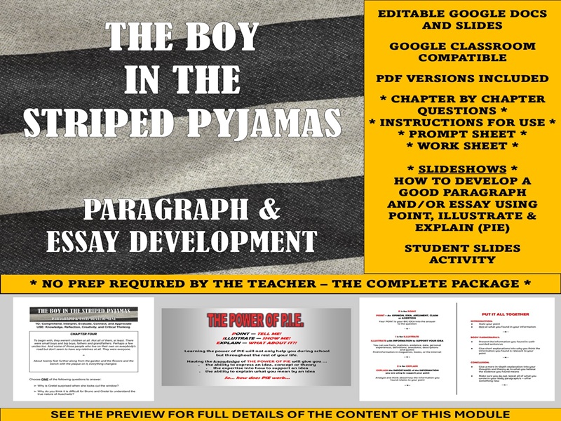 The Boy in the Striped Pyjamas [Book]: Paragraph and Essay Development