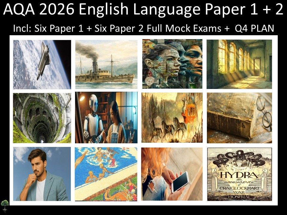 Twelve AQA 2026 GCSE English Language Paper 1 + 2 Mocks | Q4 Plan