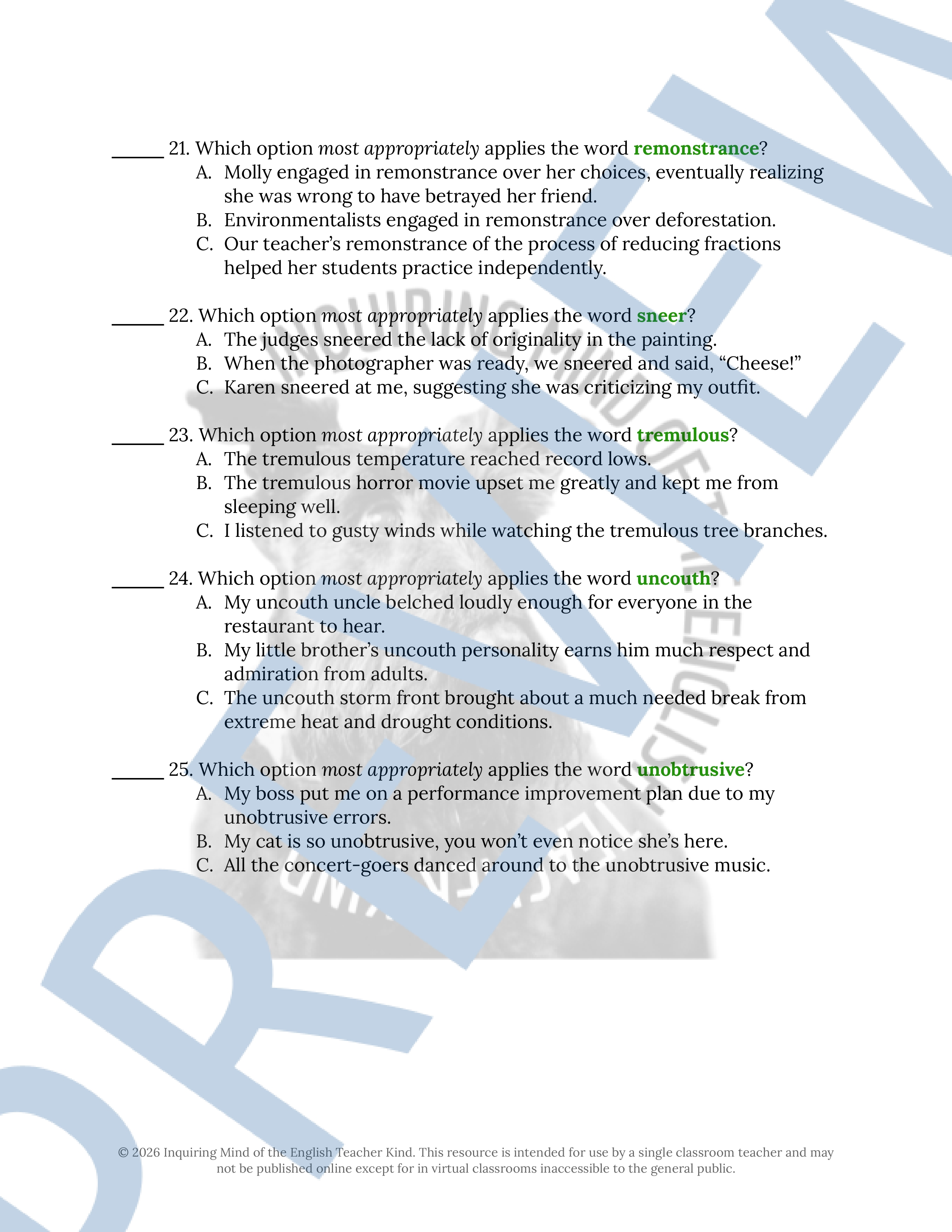 "The Birthmark" by Nathaniel Hawthorne Vocabulary Worksheet, Crossword ...