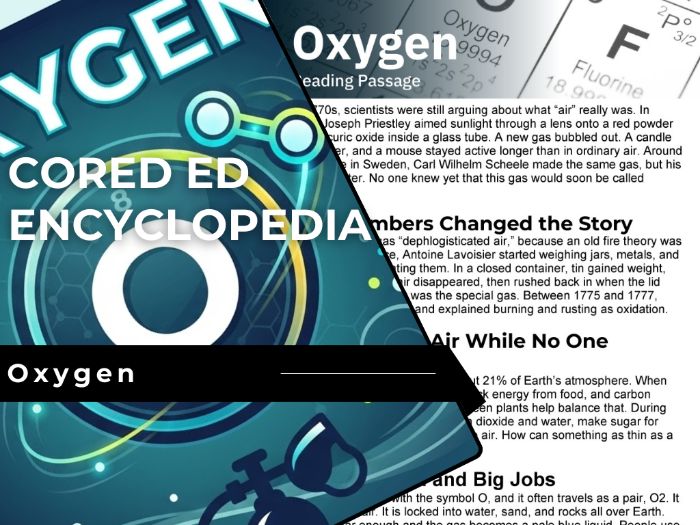 Oxygen Reading Comprehension Passage - Cored Ed Encyclopedia