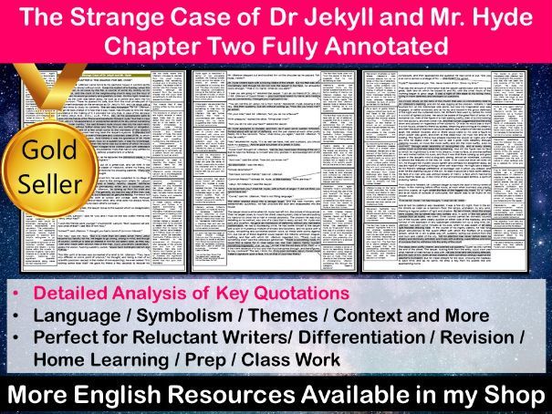 The Strange Case of Dr Jekyll and Mr Hyde Chapter 2 Fully Annotated