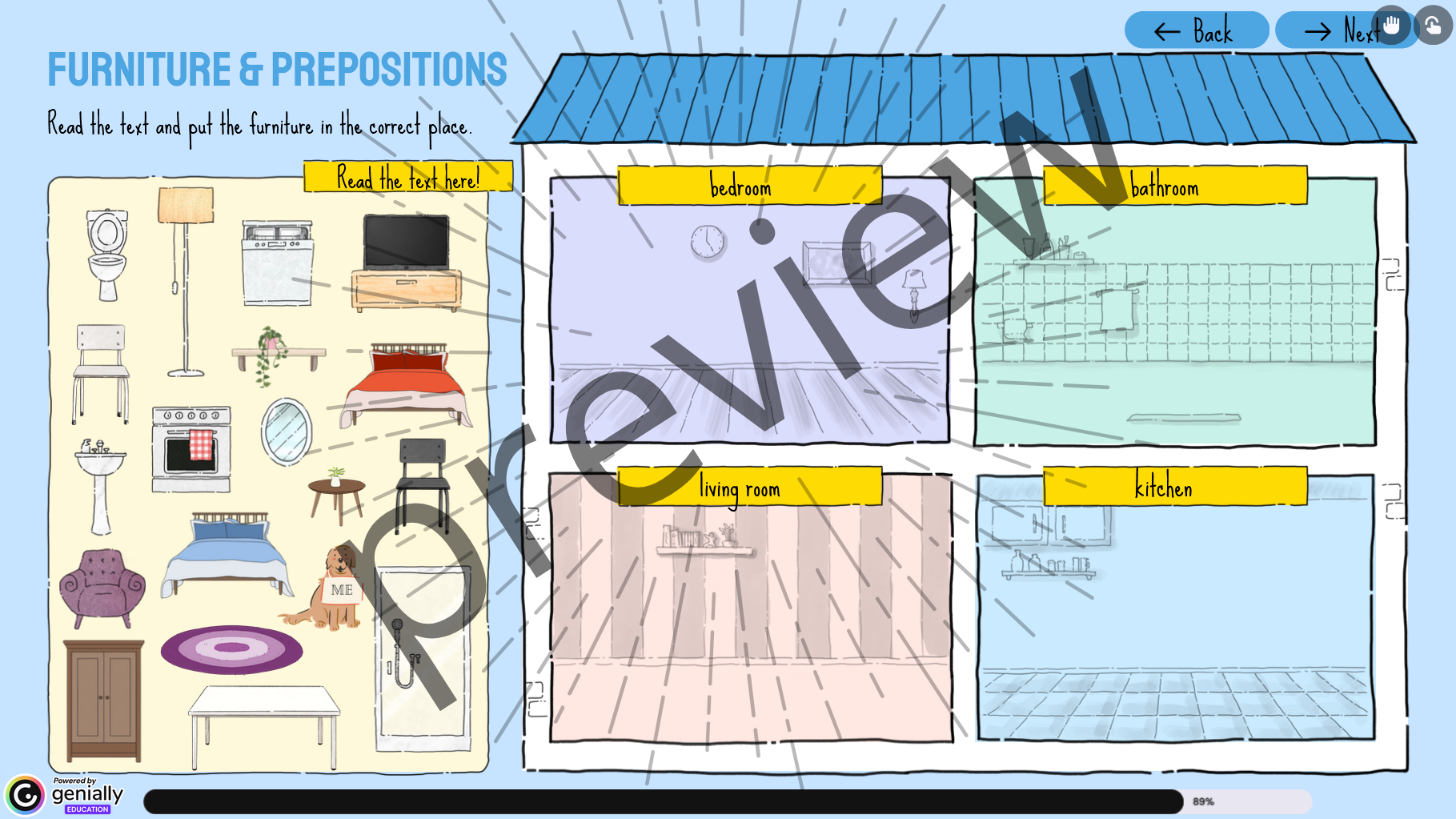 House & Furniture Interactive Activities (EFL/ESL) | Teaching Resources