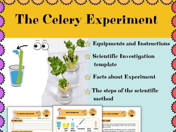 The Celery Experiment : STEM activities and Scientific Method ...