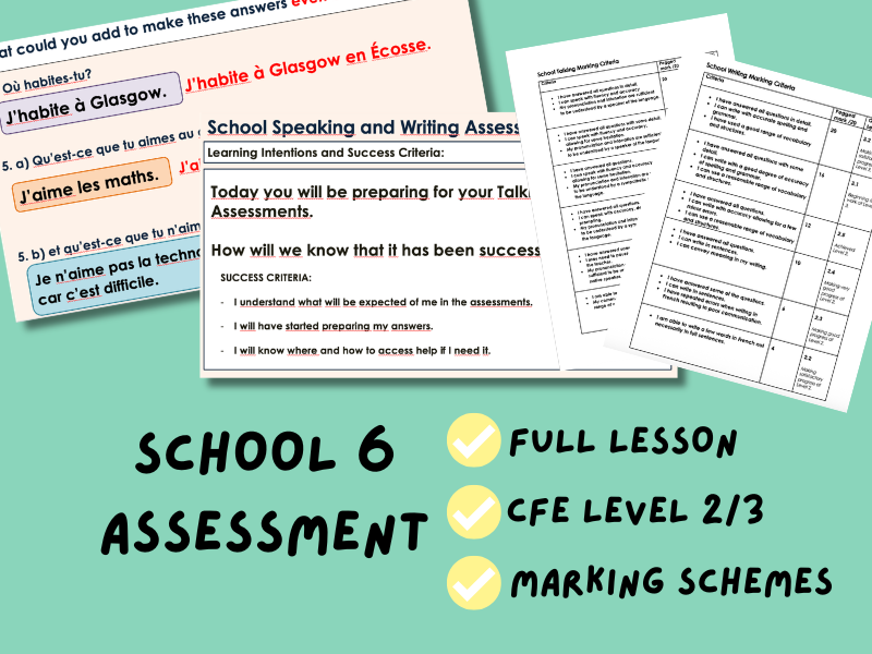 School 6 | Assessment | CfE Level 2/3