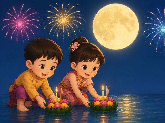Happy Loy Krathong 2026 Colouring & Craft Activity