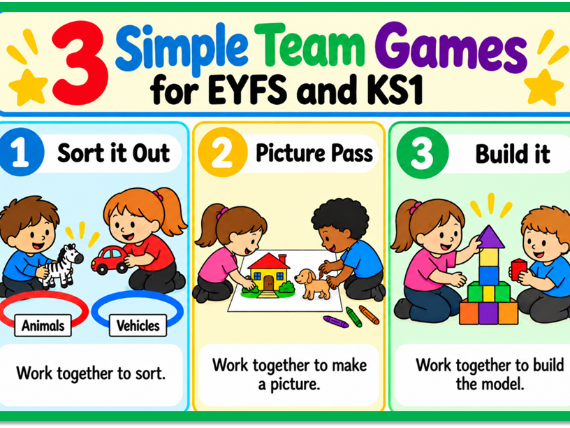 3 Simple Team Games for EYFS and KS1