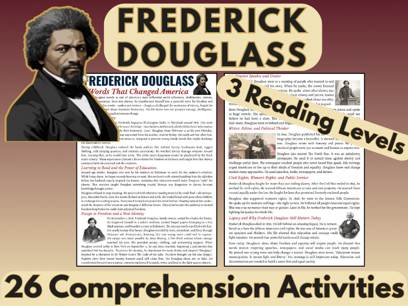 Frederick Douglass Biography Reading
