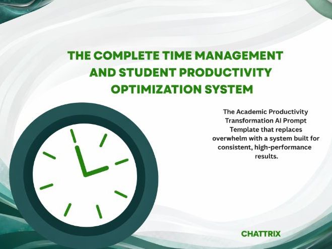 The Complete Time Management and Student Productivity Optimization System