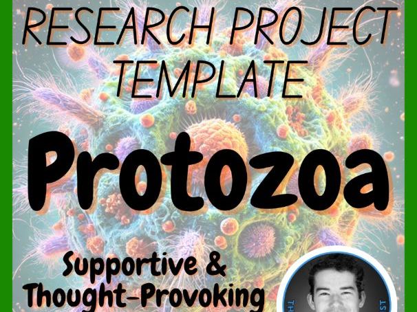 Protozoa | Biology / Life Science Research Project Template | Digital + Print