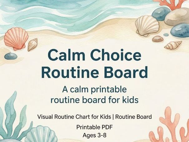 Calm Choice Routine Board
