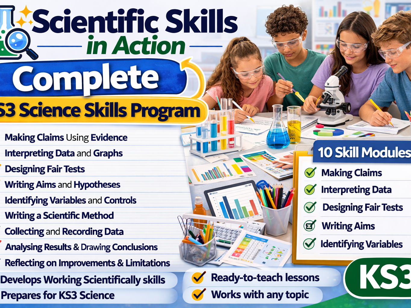 Complete KS3 Science Skills Program: Investigate Like a Scientist