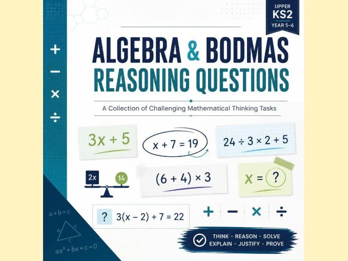 Algebra and Bodmas Reasoning Questions Pack