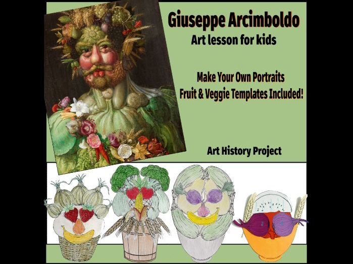 Giuseppe Arcimboldo Art Lesson, Renaissance Art History & Fruit and Vegetable Portrait