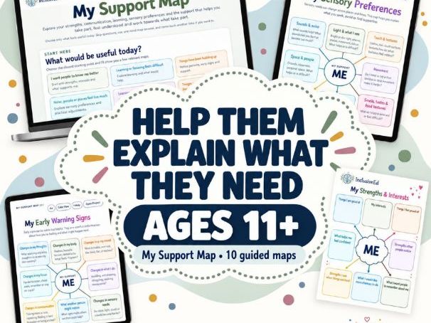 My Support Map 11+: Pupil Voice & SEND