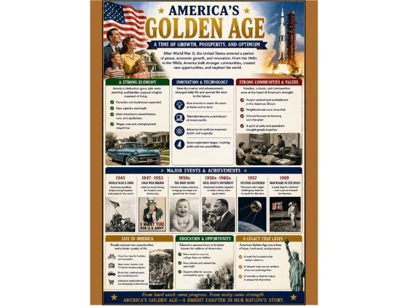 America's Golden Age 18"x24" Classroom Poster