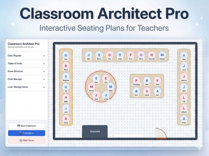 Classroom Architect Pro: The Ultimate Interactive Seating Planner