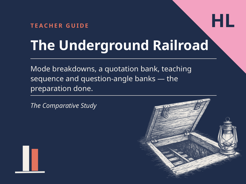 "The Underground Railroad" - Teacher Guide for the Comparative Study (HL)