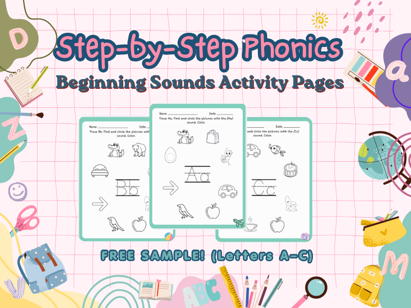 Step-by-Step Phonics: Free Sample (A-C)