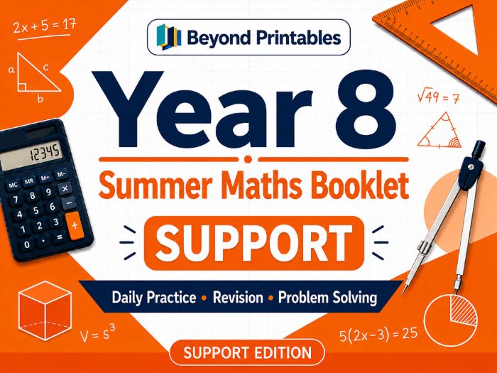 Yr 8 Summer Maths HW 2026 – Support Edition