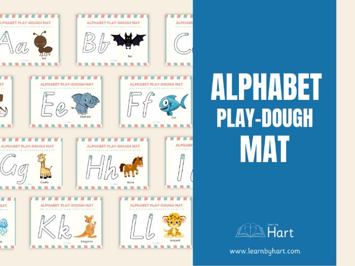 Alphabet Playdough Mat