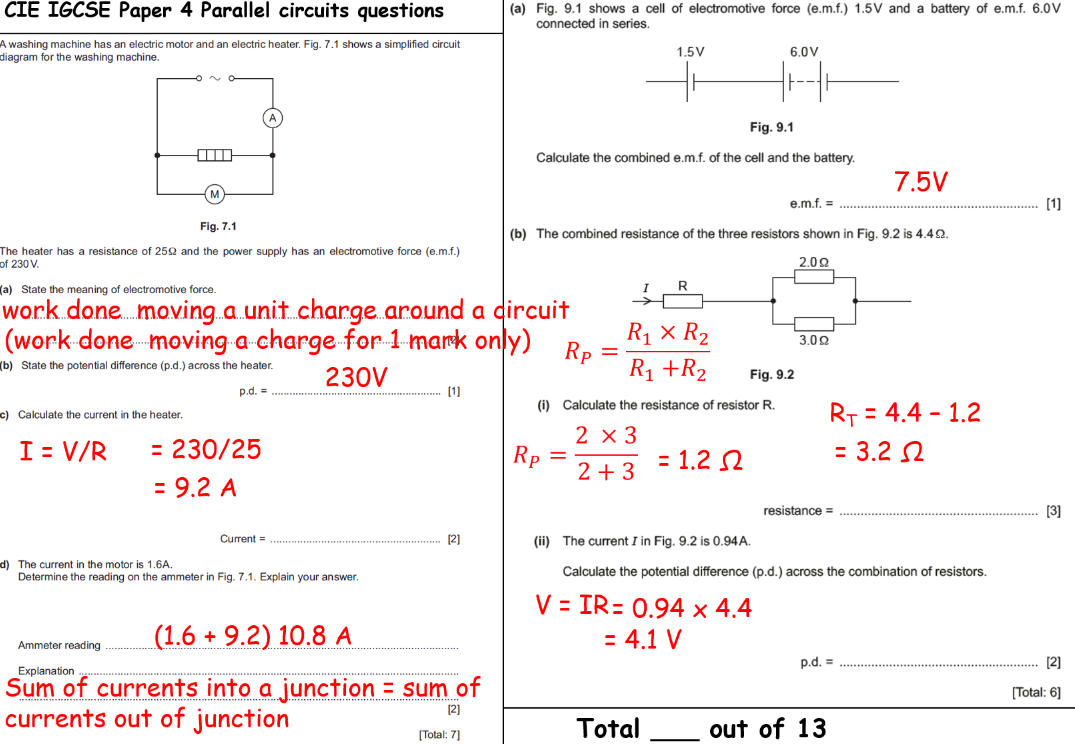 Electricity and magnetism (P4) for IGCSE CIE Physics (0625)