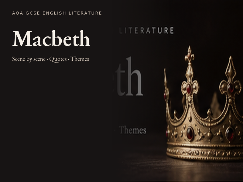 Macbeth AQA GCSE Scene-by-Scene Walkthrough | Quotes, Themes, Context & Analysis