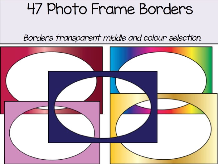 Borders Photo Frame Effect Teaching Resources
