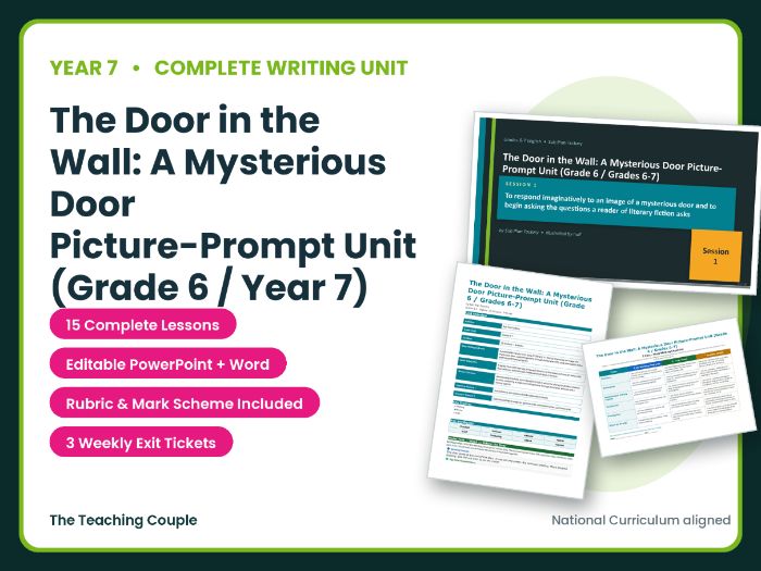 The Door in the Wall: A Mysterious Door Picture-Prompt Unit - Year 7